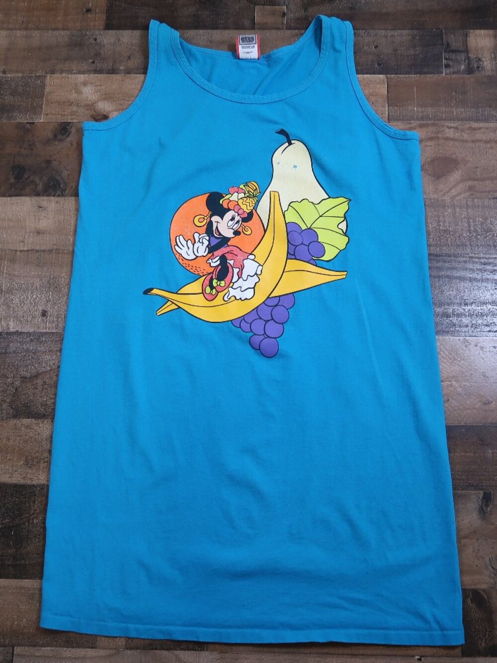 Vintage 80’s Walt Disney Designs  Minnie Mouse Fruit Swim Coverup Large/XL Woman